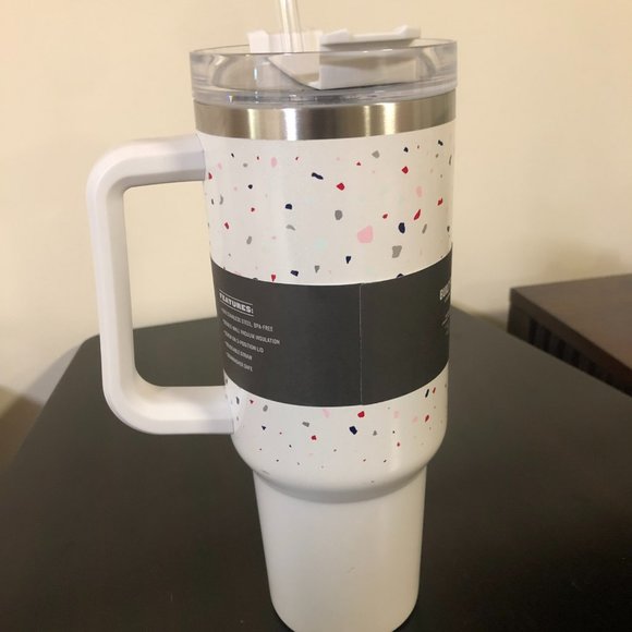 NWT Stanley Adventure 40oz Stainless Steel Quencher Terrazzo Pearlescent Confeti - Picture 2 of 4